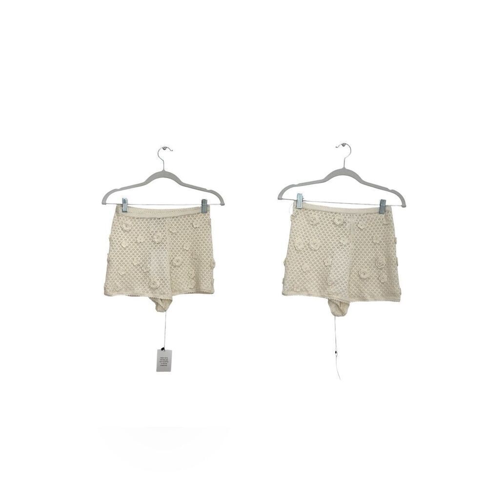 NWT HELSA Rieley Cardigan + Shorts set in cream knit - Picture 12 of 13